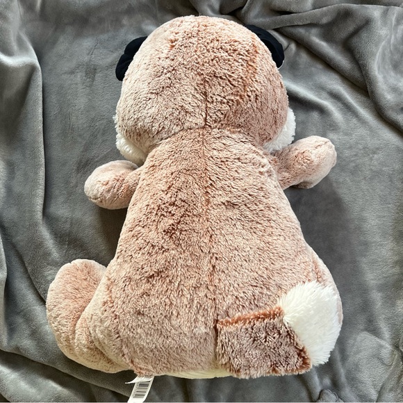 Kellytoy original 20” pink white fox plush glitter eyes 2017 - Picture 2 of 5